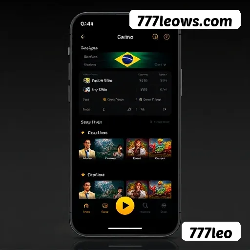 Aplicativo móvel 777leo para iOS e Android